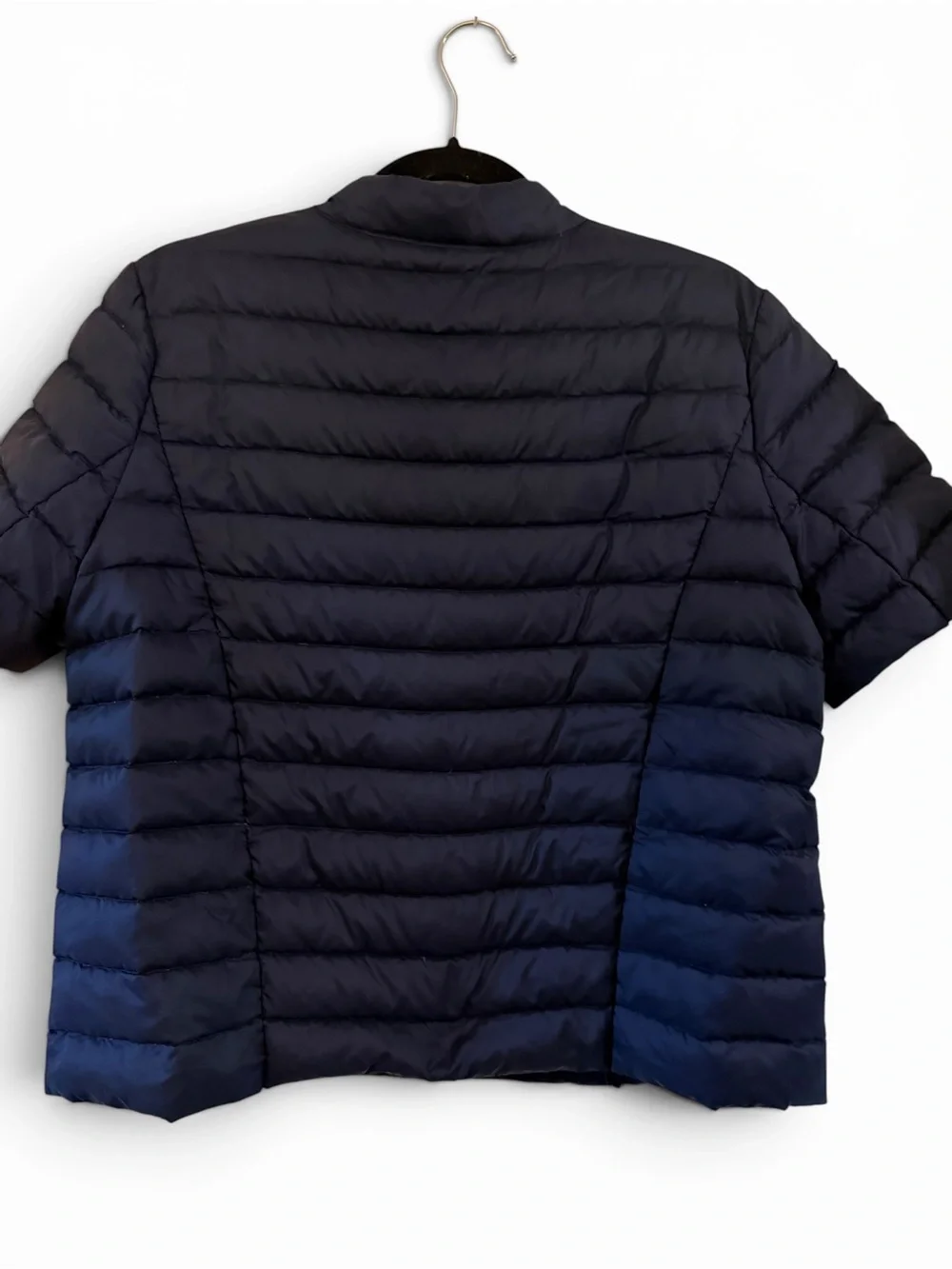 J.McLaughlin Kennedy short sleeve lightweight quilted down puffer jacket size M - Picture 3 of 5